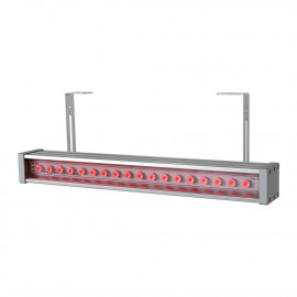 Архитектурный линейный светильник Барокко 15 500мм Оптик Красный