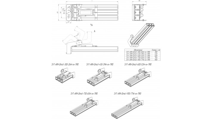 Архитектурный прожектор SVT-ARH-Direct-300-26W-8-TRIO-2