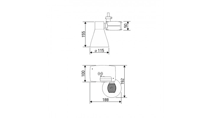 Трековый светильник PARTNER Standard 25W-2