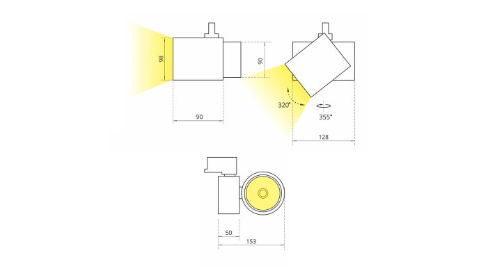 Трековый светильник STORE 4Products 24W VBread 2500K-2