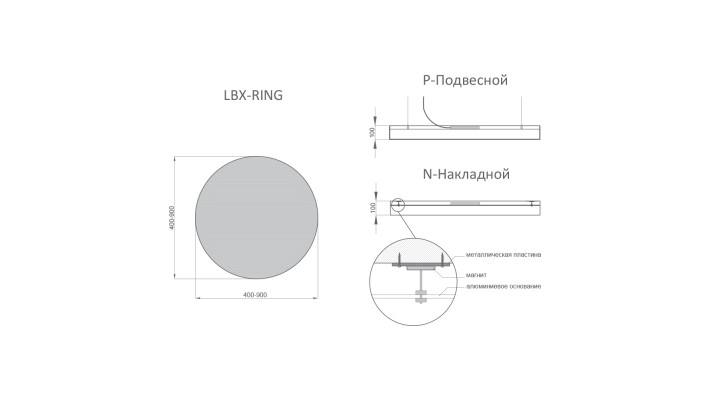 Светильник RVE-LBX-RING-1