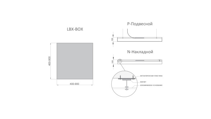 Светодиодный светильник RVE-LBX-BOX-1