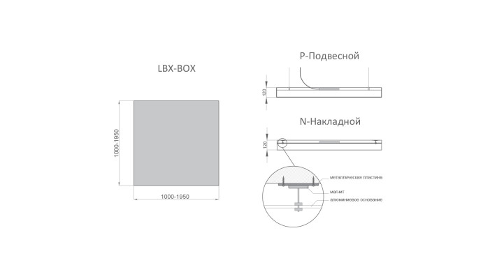 Светодиодный светильник RVE-LBX-BOX-2