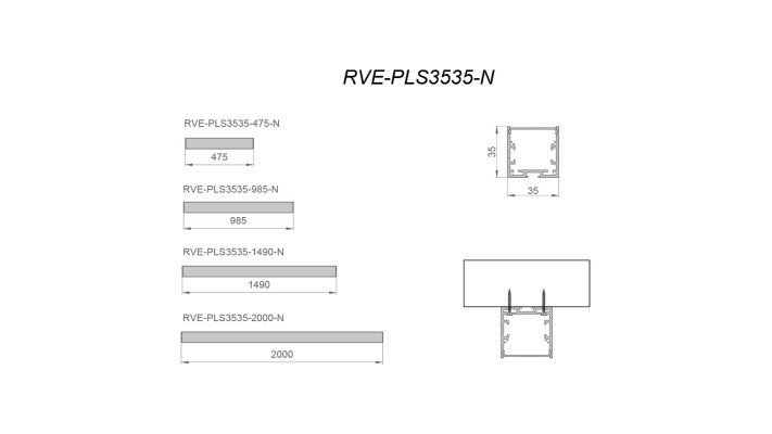 Светильник RVE-PLS3535-1