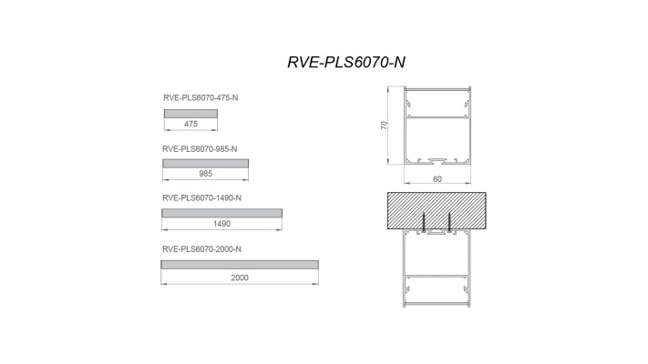 Светильник RVE-PLS6070-1