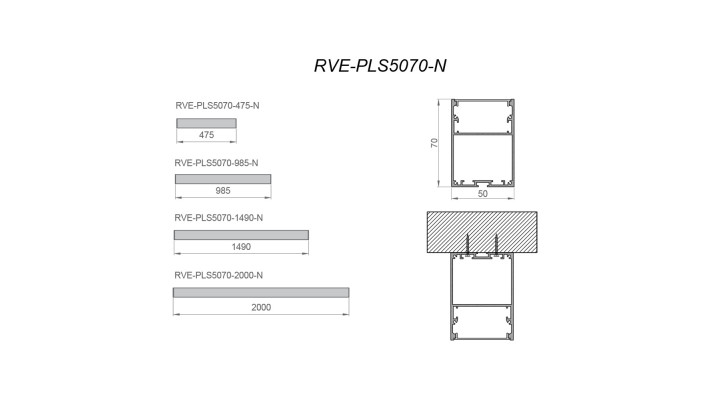 Светильник RVE-PLS5070-1