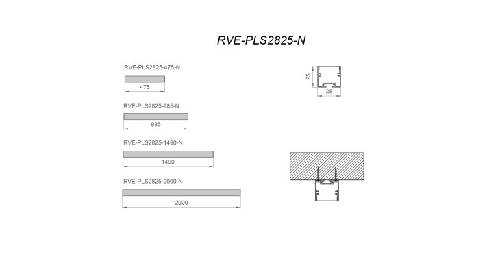 Светильник RVE-PLS2825-1